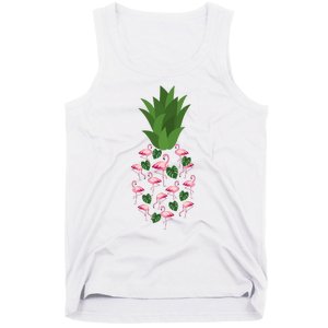 Flamingo Pineapple Cute Fun Summer Tank Top