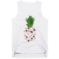 Flamingo Pineapple Cute Fun Summer Tank Top