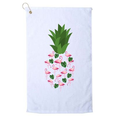Flamingo Pineapple Cute Fun Summer Golf Towel