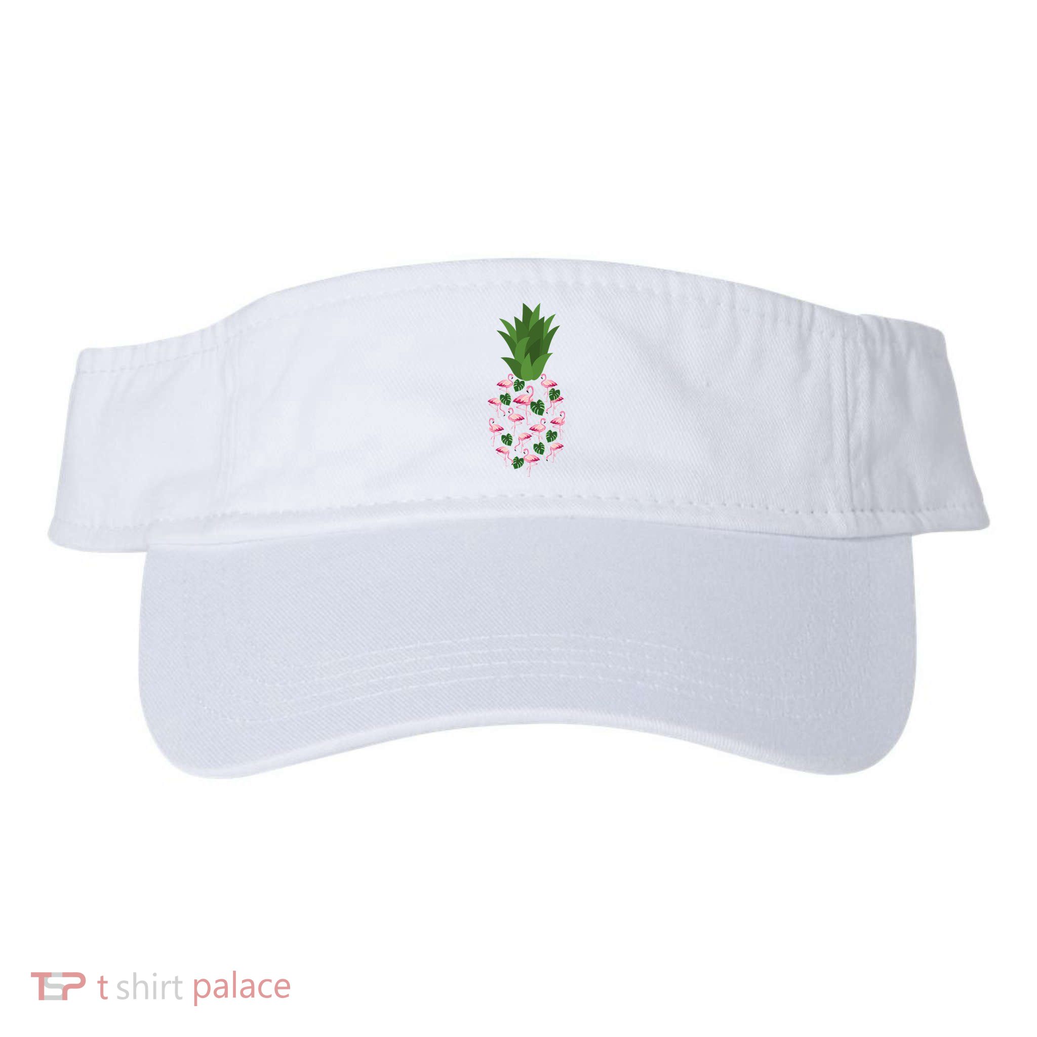 Flamingo Pineapple Cute Fun Summer Visor