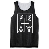 Funny Pray Christian Cross Religious Faith Jesus Lover Mesh Reversible Basketball Jersey Tank