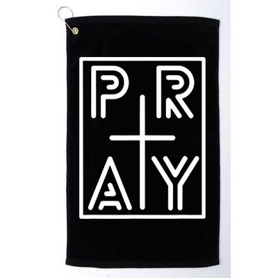 Funny Pray Christian Cross Religious Faith Jesus Lover Golf Towel
