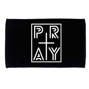 Funny Pray Christian Cross Religious Faith Jesus Lover Microfiber Hand Towel