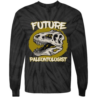 Future Paleontologist Cute Gifts For Dino Explorer Tie-Dye Long Sleeve Shirt