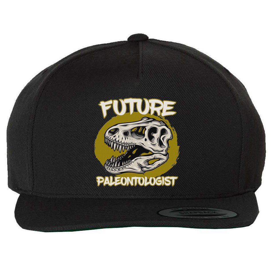 Future Paleontologist Cute Gifts For Dino Explorer Wool Snapback Cap