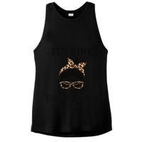 Funny Peims Clerk It's Fine, I'm Fine And Everything's Fine Ladies PosiCharge Tri-Blend Wicking Tank