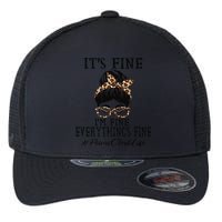Funny Peims Clerk It's Fine, I'm Fine And Everything's Fine Flexfit Unipanel Trucker Cap