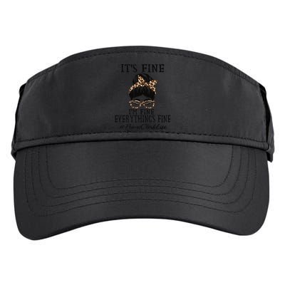Funny Peims Clerk It's Fine, I'm Fine And Everything's Fine Adult Drive Performance Visor