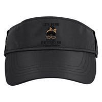 Funny Peims Clerk It's Fine, I'm Fine And Everything's Fine Adult Drive Performance Visor