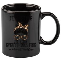 Funny Peims Clerk It's Fine, I'm Fine And Everything's Fine 11oz C Handle Ceramic Mug