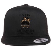 Funny Peims Clerk It's Fine, I'm Fine And Everything's Fine Flatbill Hat