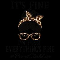 Funny Peims Clerk It's Fine, I'm Fine And Everything's Fine 16 in Basic Backpack