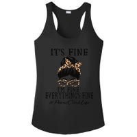 Funny Peims Clerk It's Fine, I'm Fine And Everything's Fine Ladies PosiCharge Competitor Racerback Tank