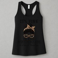 Funny Peims Clerk It's Fine, I'm Fine And Everything's Fine Womens Tank Top