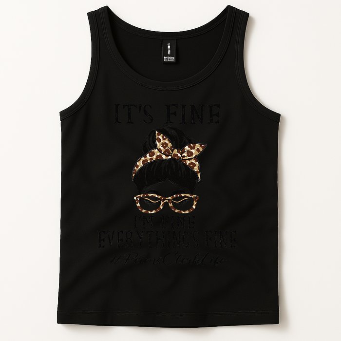 Funny Peims Clerk It's Fine, I'm Fine And Everything's Fine Tank Top