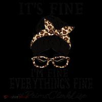 Funny Peims Clerk It's Fine, I'm Fine And Everything's Fine Zip Tote Bag