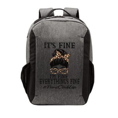 Funny Peims Clerk It's Fine, I'm Fine And Everything's Fine Vector Backpack