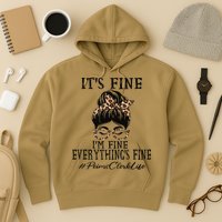 Funny Peims Clerk It's Fine, I'm Fine And Everything's Fine Hoodie