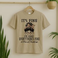 Funny Peims Clerk It's Fine, I'm Fine And Everything's Fine T-Shirt