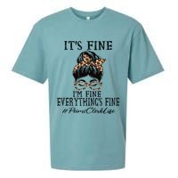 Funny Peims Clerk It's Fine, I'm Fine And Everything's Fine Sueded Cloud Jersey T-Shirt