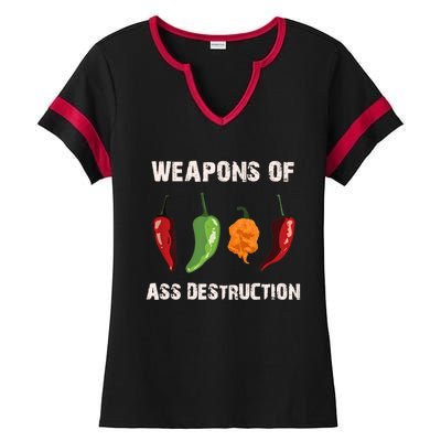 Funny Pepper Chili Head Spicy Hot Foods Gift Ladies Halftime Notch Neck Tee