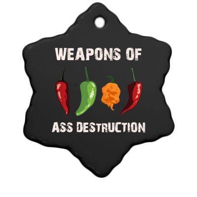 Funny Pepper Chili Head Spicy Hot Foods Gift Ceramic Star Ornament