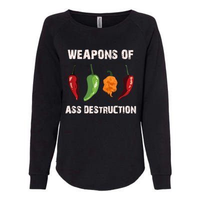 Funny Pepper Chili Head Spicy Hot Foods Gift Womens California Wash Sweatshirt