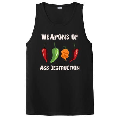 Funny Pepper Chili Head Spicy Hot Foods Gift PosiCharge Competitor Tank