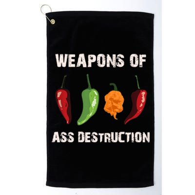 Funny Pepper Chili Head Spicy Hot Foods Gift Platinum Collection Golf Towel