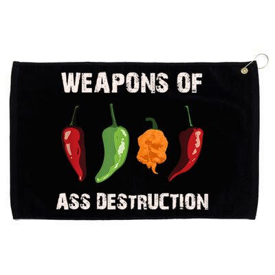 Funny Pepper Chili Head Spicy Hot Foods Gift Grommeted Golf Towel