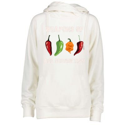 Funny Pepper Chili Head Spicy Hot Foods Gift Womens Funnel Neck Pullover Hood