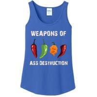 Funny Pepper Chili Head Spicy Hot Foods Gift Ladies Essential Tank