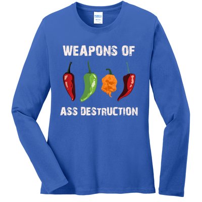 Funny Pepper Chili Head Spicy Hot Foods Gift Ladies Long Sleeve Shirt