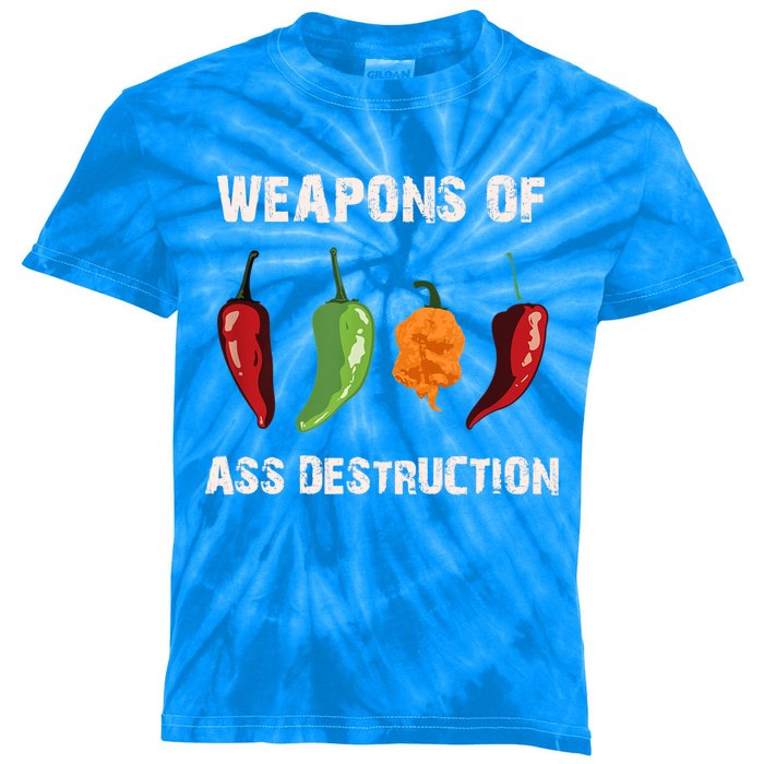 Funny Pepper Chili Head Spicy Hot Foods Gift Kids Tie-Dye T-Shirt