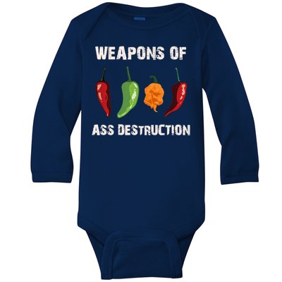 Funny Pepper Chili Head Spicy Hot Foods Gift Baby Long Sleeve Bodysuit