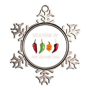 Funny Pepper Chili Head Spicy Hot Foods Gift Metallic Star Ornament