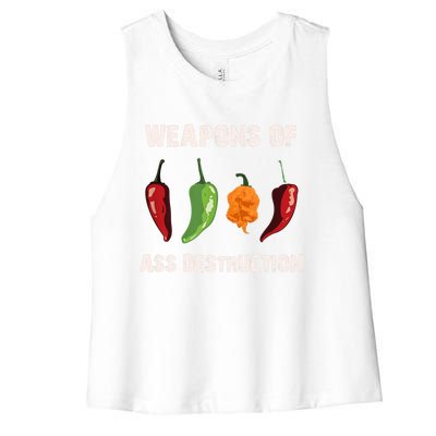 Funny Pepper Chili Head Spicy Hot Foods Gift Women's Racerback Cropped Tank