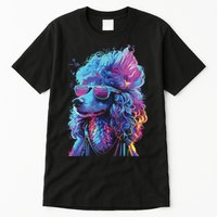 Funny Poodle Colorful Poodle Wearing Sunglasses Tall T-Shirt
