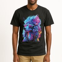 Funny Poodle Colorful Poodle Wearing Sunglasses Tall T-Shirt