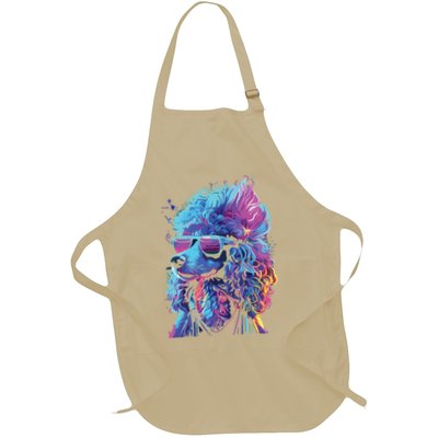 Funny Poodle Colorful Poodle Wearing Sunglasses Apron