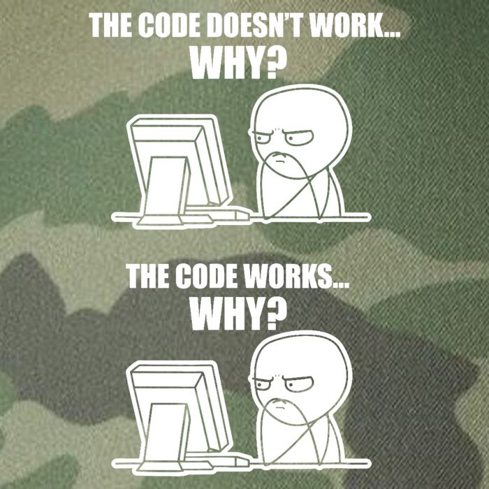 Funny Programmer Code Works Why Meme Tee Legacy Tie Dye Trucker Hat