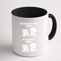 Funny Programmer Code Works Why Meme Tee Mug