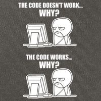 Funny Programmer Code Works Why Meme Tee Cotton Canvas Backpack