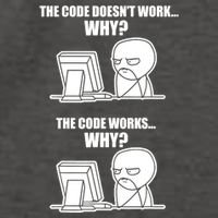 Funny Programmer Code Works Why Meme Tee Vector Backpack