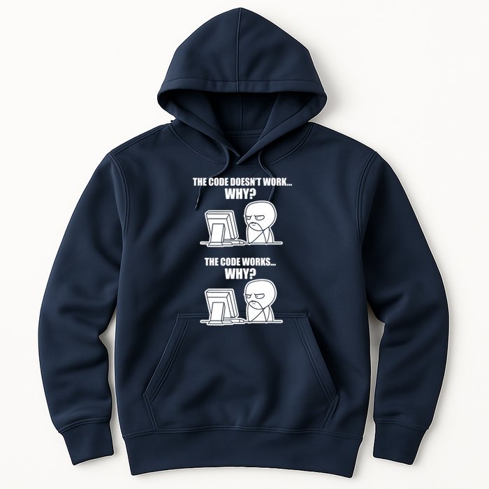 Funny Programmer Code Works Why Meme Tee Hoodie
