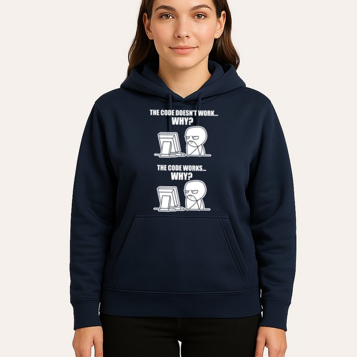 Funny Programmer Code Works Why Meme Tee Hoodie