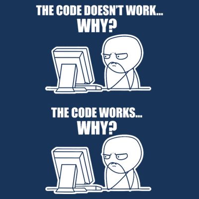 Funny Programmer Code Works Why Meme Tee T-Shirt