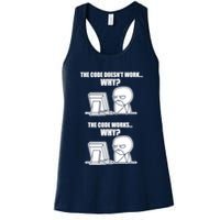 Funny Programmer Code Works Why Meme Tee Womens Tank Top