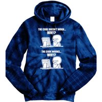Funny Programmer Code Works Why Meme Tee Tie Dye Hoodie