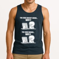 Funny Programmer Code Works Why Meme Tee Tank Top